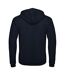 Adults Unisex Id.205 50/50 Full Zip Hooded Sweatshirt Navy Blue B&C-2