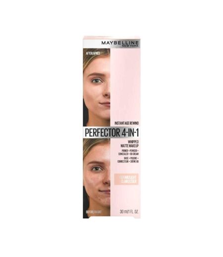 Fond de Teint Gemey Maybelline Perfector 4 in 1  01 LIGHT - Taille unique