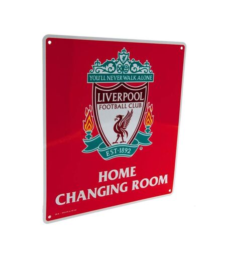 Liverpool FC - Plaque HOME CHANGING ROOM (Rouge) (Taille unique) - UTTA800
