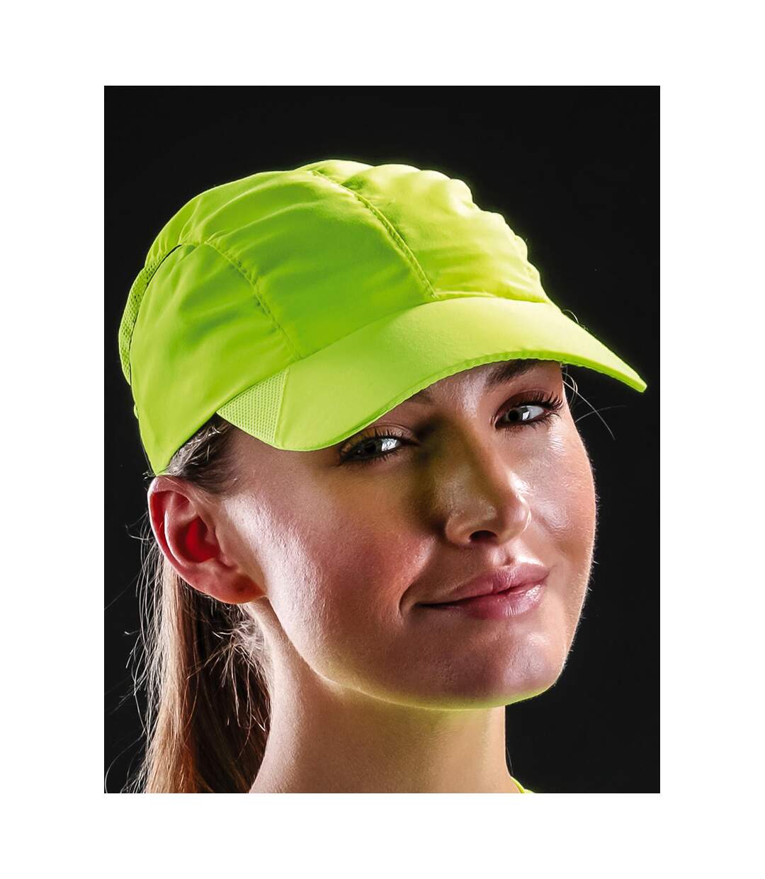 Casquette de sport impact vert fluo Spiro-2