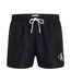 Short de bain noir homme calvin klein jeans drawstring km0km01099 - m-1