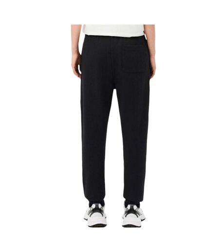 Jogging noir femme lacoste straight fit siglé