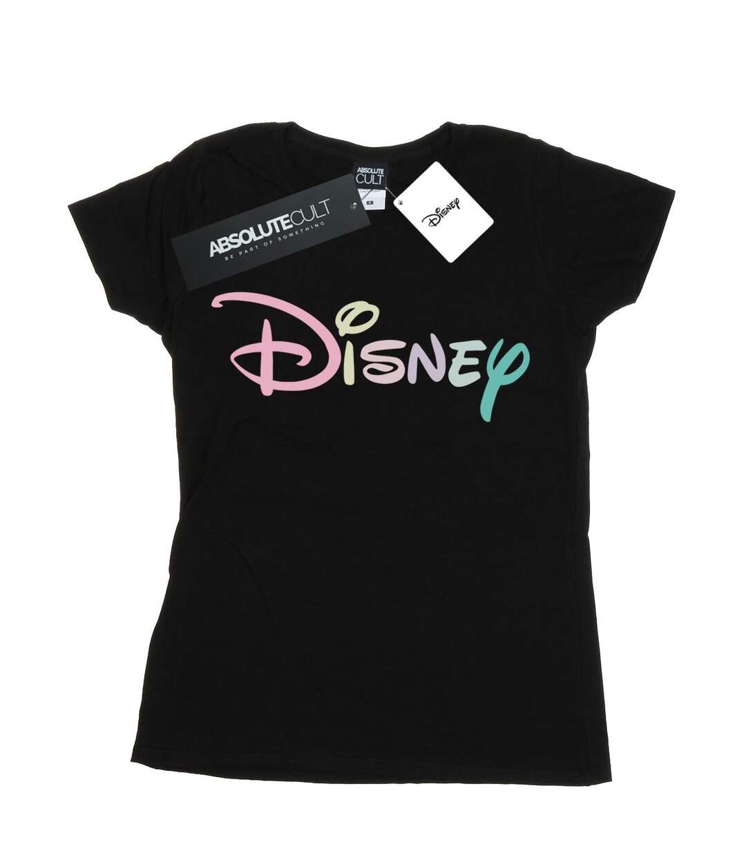 Disney - T-shirt PASTEL LOGO - Femme (Noir) - UTBI16322-1