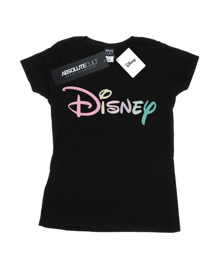 Disney - T-shirt PASTEL LOGO - Femme (Noir) - UTBI16322