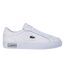 Womens/ladies Lineset Leather Flat Trainers White Lacoste-1