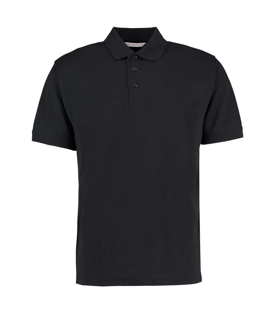 Polo À Manches Courtes Homme Noir Kustom Kit-1
