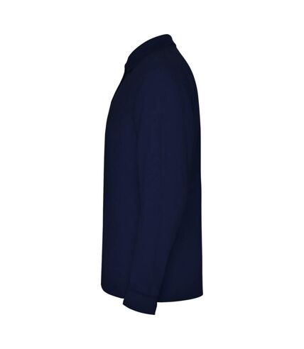 Roly Mens Estrella Long-Sleeved Polo Shirt (Navy Blue)