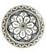 Lot de 6 Assiettes Plates Mandala 26cm Vert-1