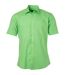 chemise popeline manches courtes - JN680 - homme - vert citron