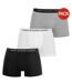 Pack Of 3  Mens Boxer Shorts  Black White Grey Ralph Lauren-1