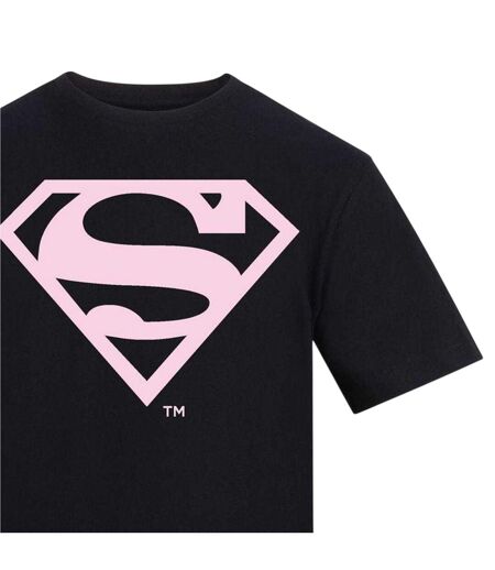 T-shirt Motif/style Logo Adulte Noir Superman