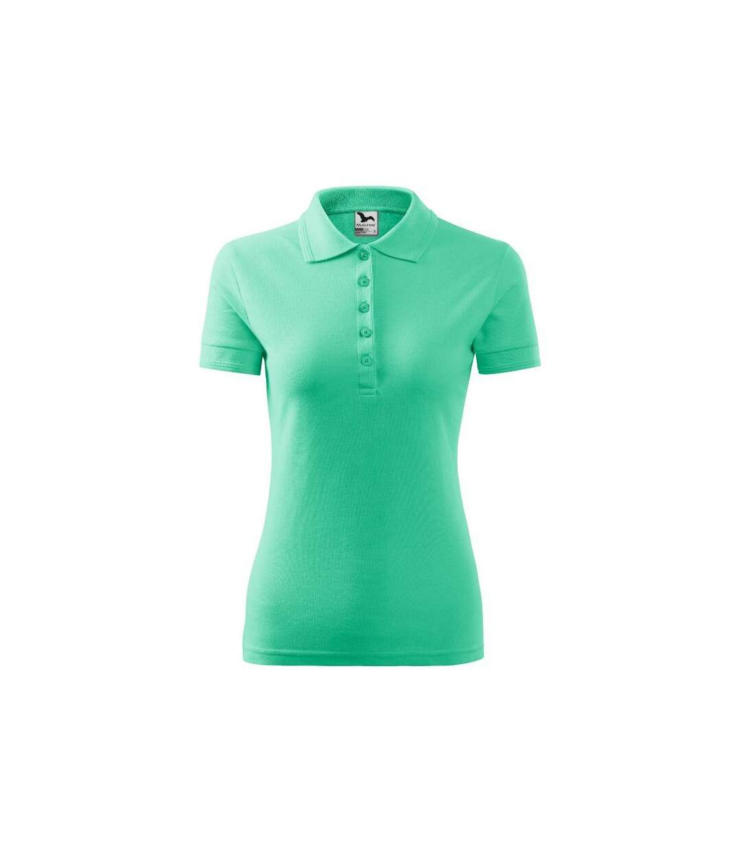 Womens/ladies Pique Polo Shirt Mint Malfini-3