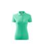 Womens/ladies Pique Polo Shirt Mint Malfini-3
