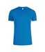 Mens Basic Active T-shirt Royal Blue Clique-1