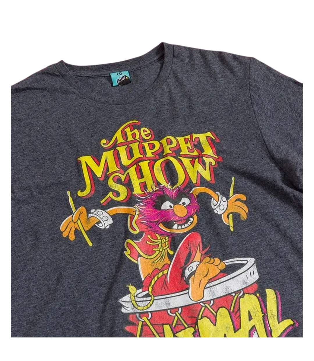 Unisex Adult Animal Live And Unleashed T-shirt Black Charcoal The Muppets-3