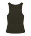 Womens/ladies ribbed tank top organic khaki Native Spirit