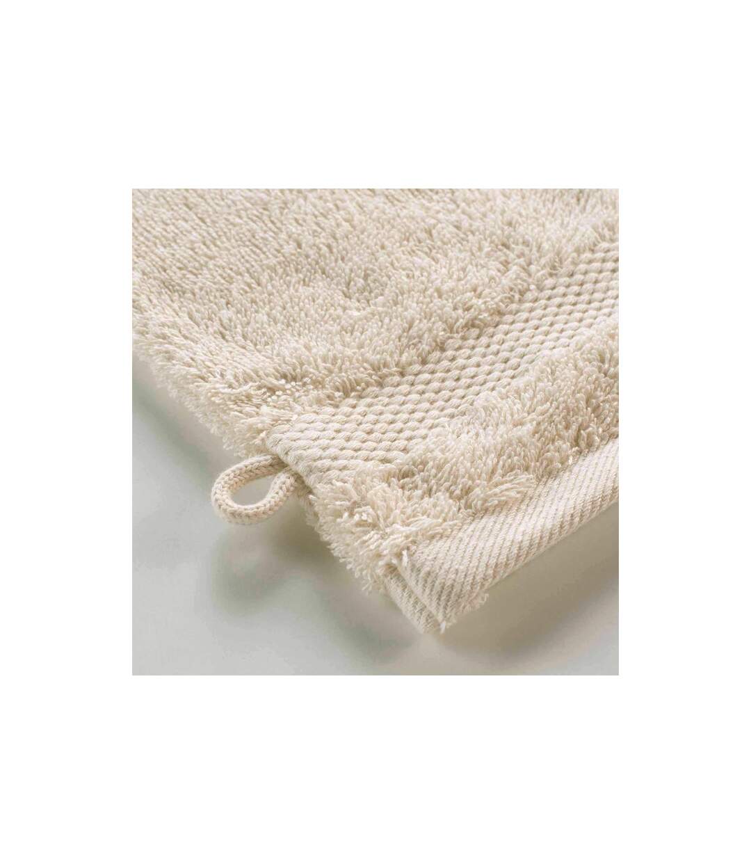 Lot de 2 Gants de Toilette Elegance 15x21cm Sable-2