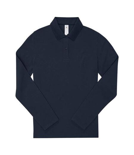 Chemisier Manches Longues My Polo Femme Bleu Marine B&C