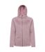 Womens/ladies Nevis Full Zip Hoodie Pale Pink Mountain Warehouse-1