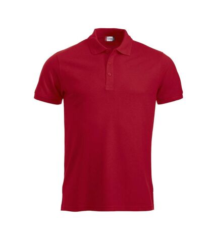 Clique Mens Manhattan Polo Shirt (Red)