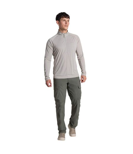 Sweat Uni À Col Montant Zippé Homme Beige Craghoppers