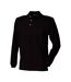 Polo Manches Longues Homme Noir Henbury-2