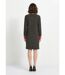 Robe courte droite maille chaude col rond-2