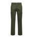 Mens Plain Straight Cargo Trousers Olive Night Only-3