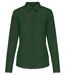 Chemise popeline manches longues - Femme - K549 - vert forêt