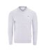 Mens Embroidered Logo Acrylic V Neck Long-sleeved Jumper Light Grey Lee Cooper-1