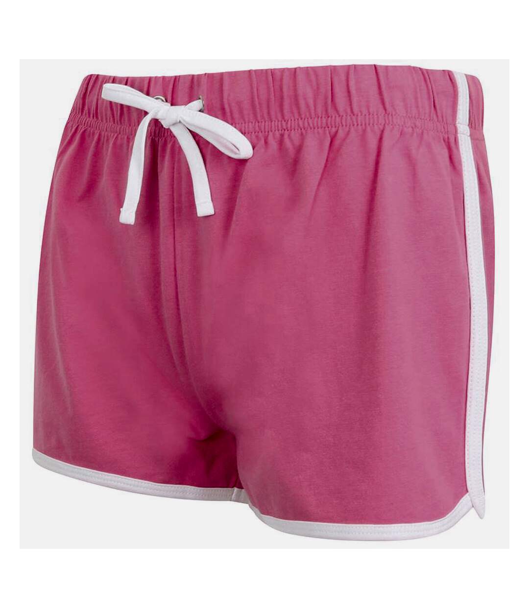 Skinni Fit - Short de sport rétro - Femme (Rose/Blanc) - UTRW2838