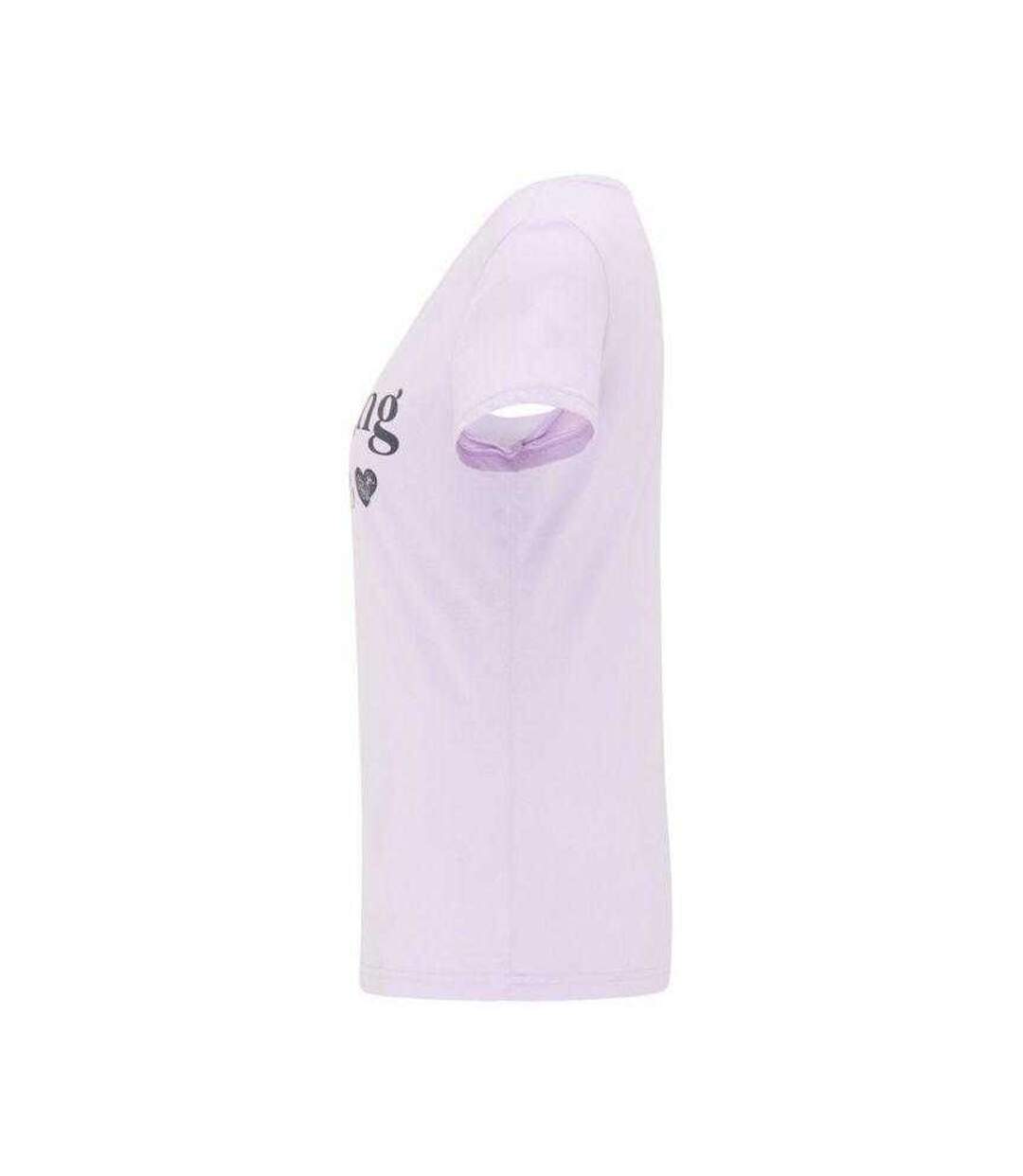 T-shirt Alexia Femme Violet Clair Mustang-4