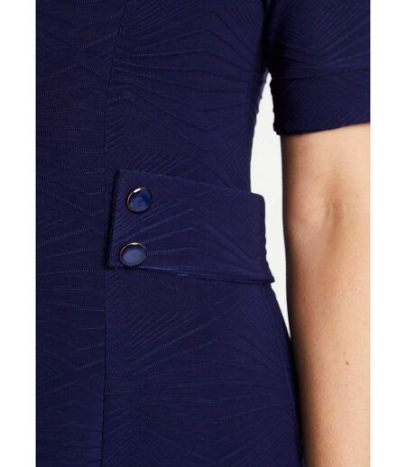 Robe évasée courte unie