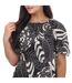Robe courte manches bouffantes faridda femme noir Ted Baker-3