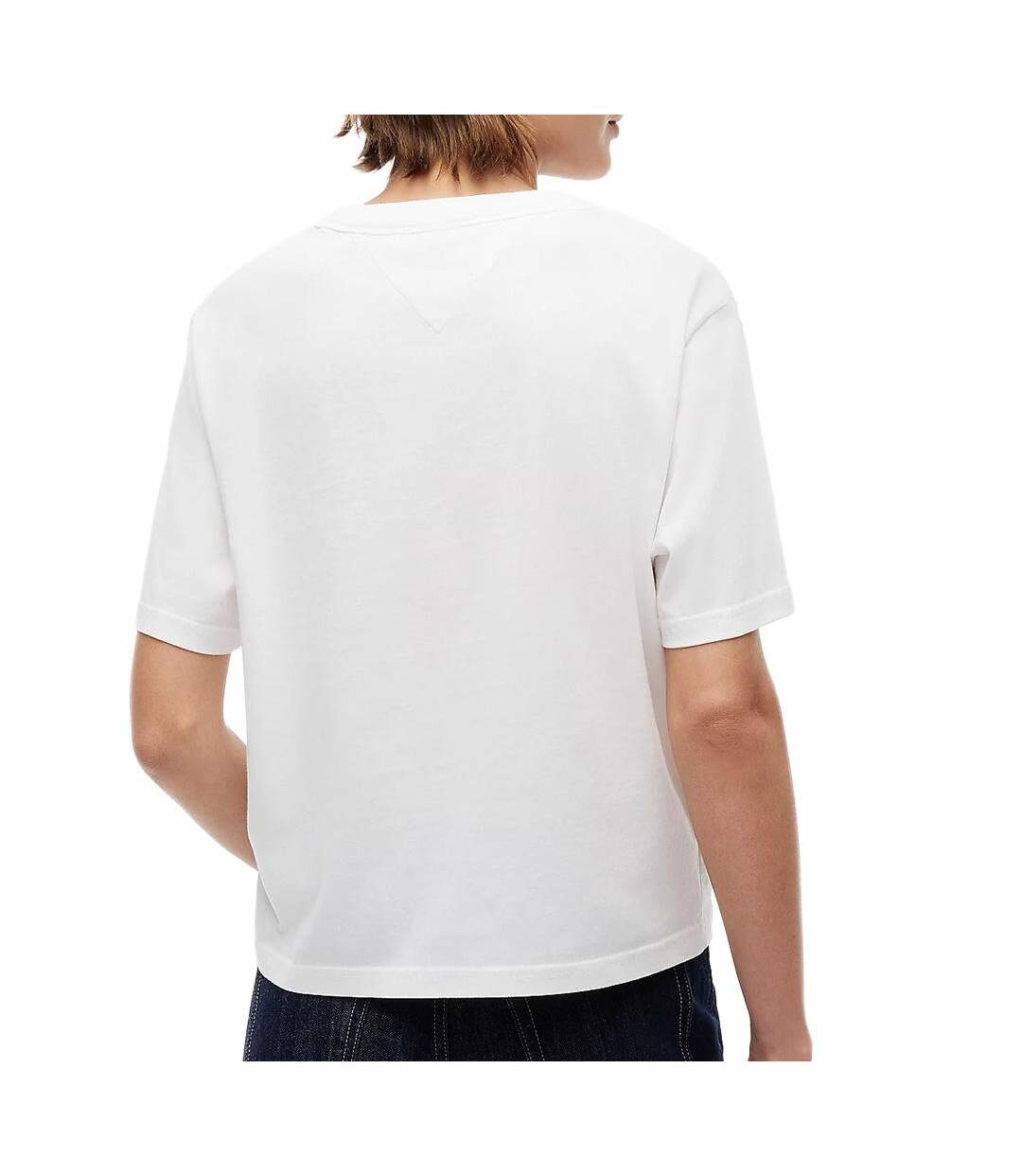 T-Shirt blanc tommy hilfiger badge-2