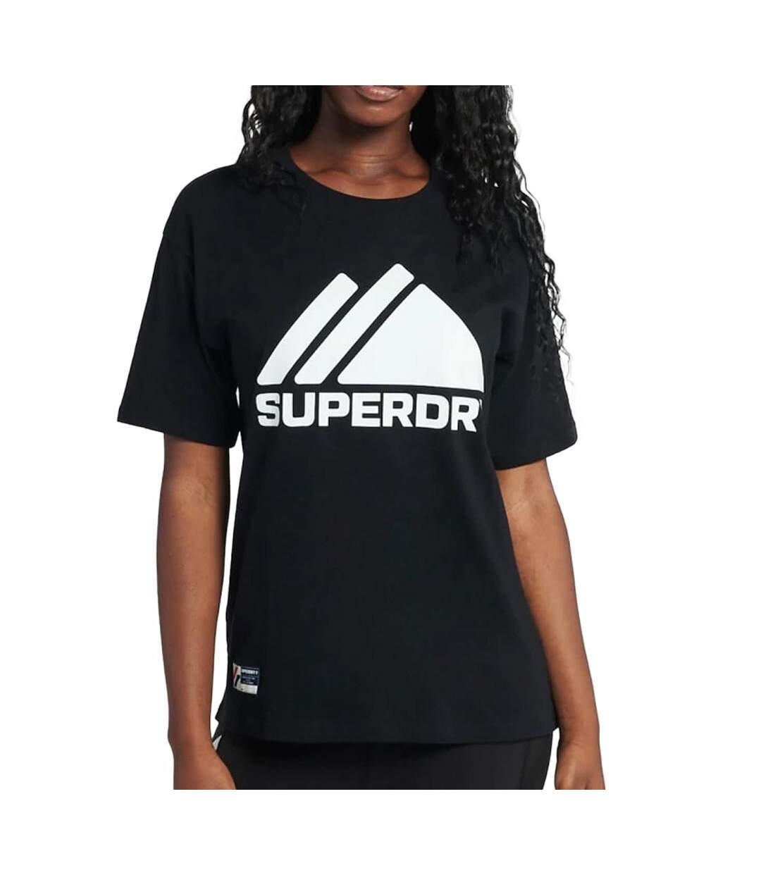 T-shirt Noir Femme Superdry Mountain 1010607 - XS-1