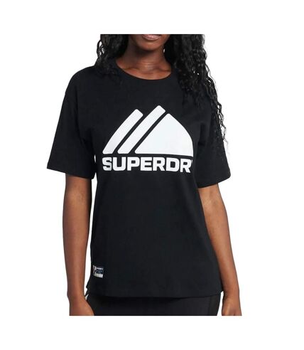 T-shirt Noir Femme Superdry Mountain 1010607 - XS