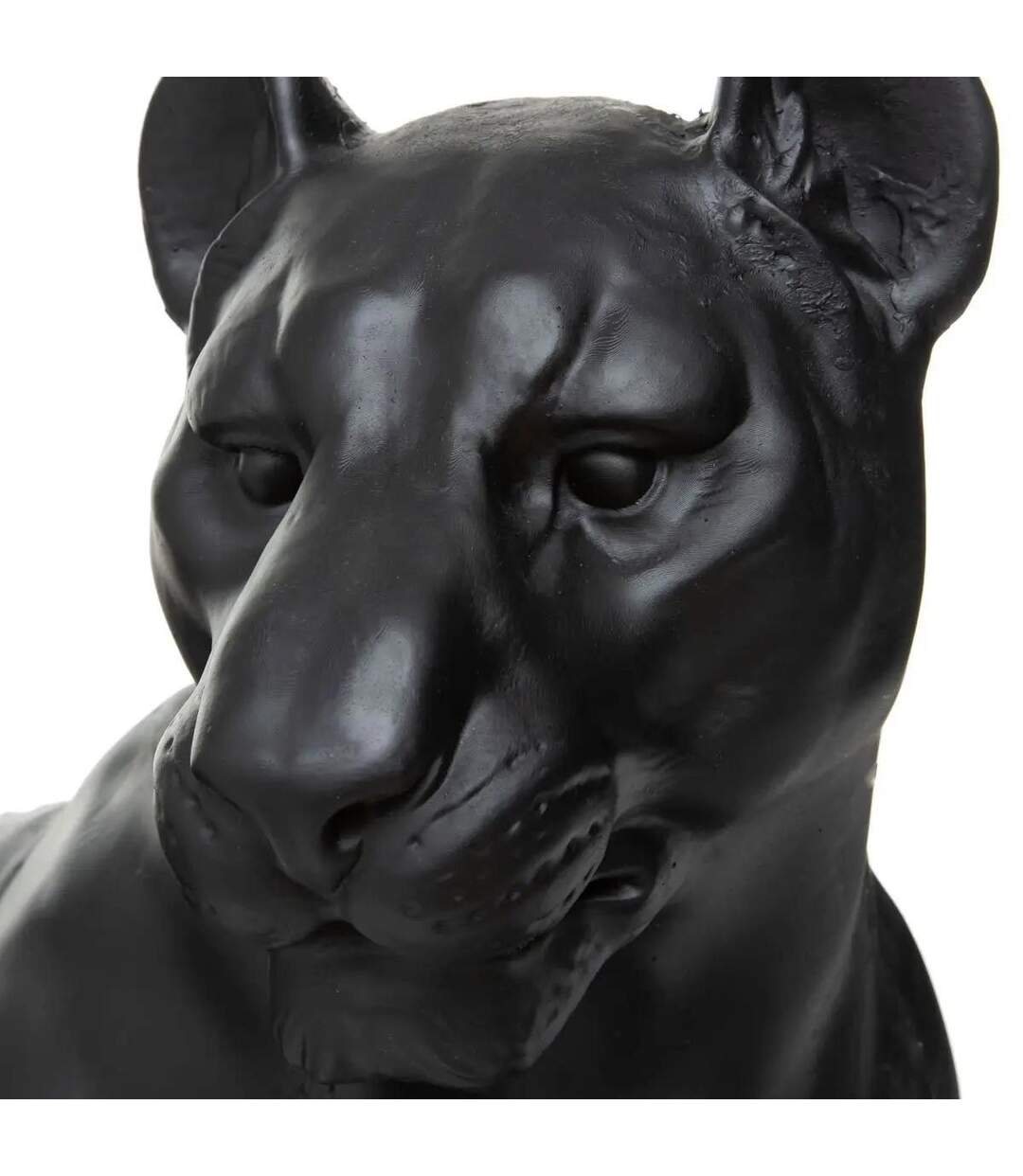 Statuette Déco Léopard Couché 80cm Noir-2