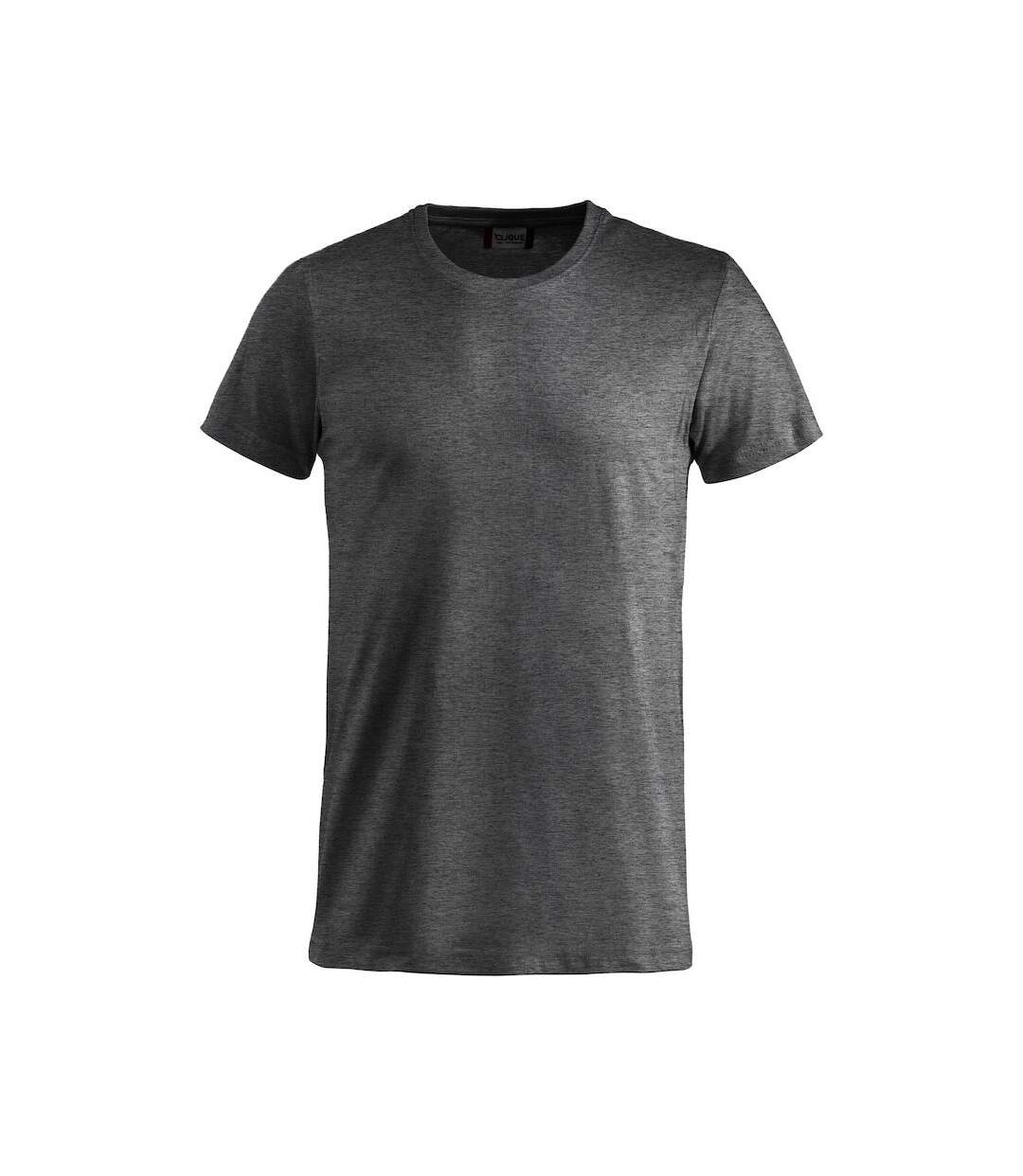 Mens Melange T-shirt Anthracite Clique-1