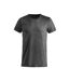 Mens Melange T-shirt Anthracite Clique-1