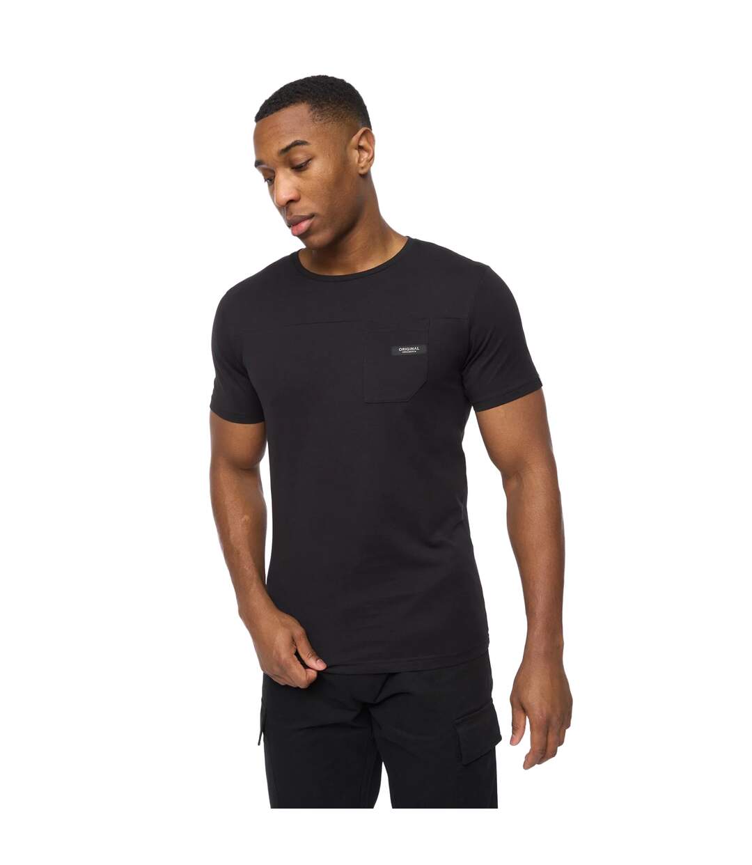 Mens utilate t-shirt black Crosshatch-1