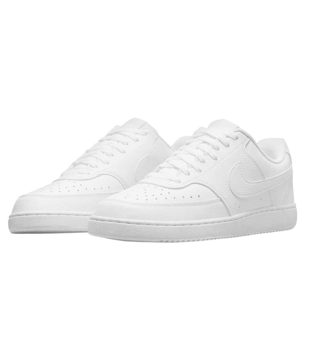 Mens Vision Low Leather Trainers White Nike-1