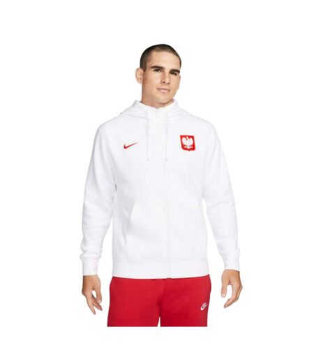 Veste À Capuche Homme Blanc Poland
