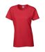 Gildan Womens/Ladies Cotton Heavy T-Shirt (Red)