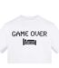 T-shirt Motif/style Imprimé Graphique Game Over Homme Blanc Plain Lazy-3