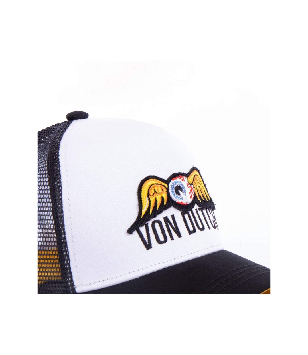 Casquette Trucker Eyepat Noir et Jaune Vondutch-3