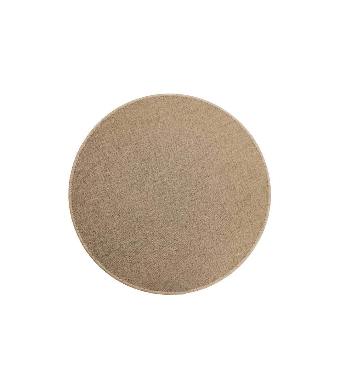 Set de Table Rond Tissé Edward 38cm Taupe-1