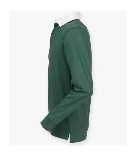 Haut de rugby premium homme vert bouteille Front Row