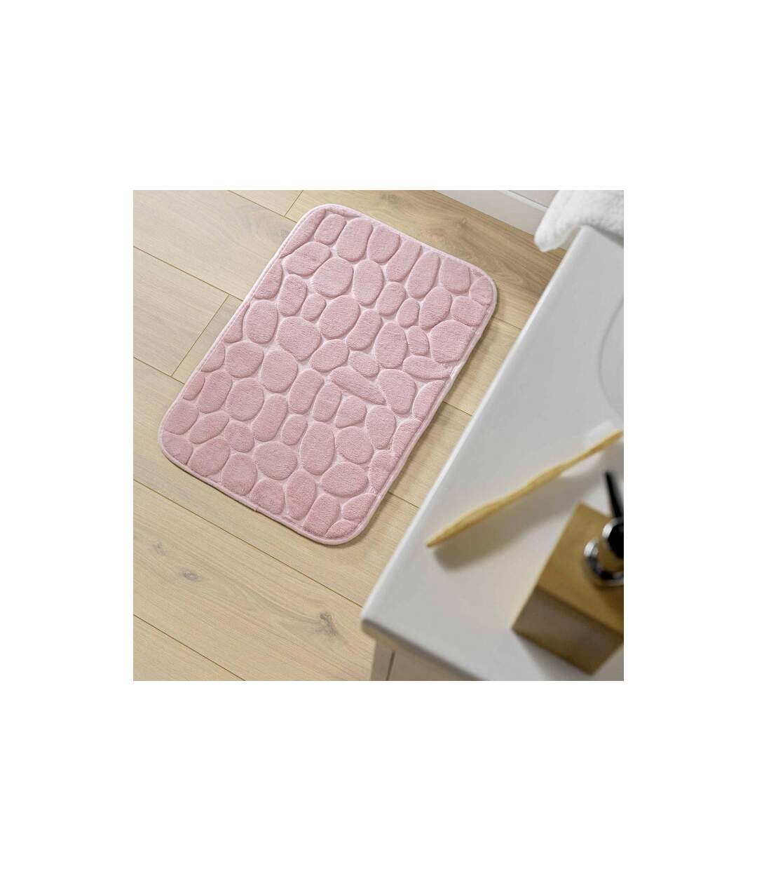 Tapis de Bain Ricochet 50x80cm Rose Poudré-3