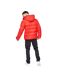 Mens craystore hooded puffer jacket red Crosshatch